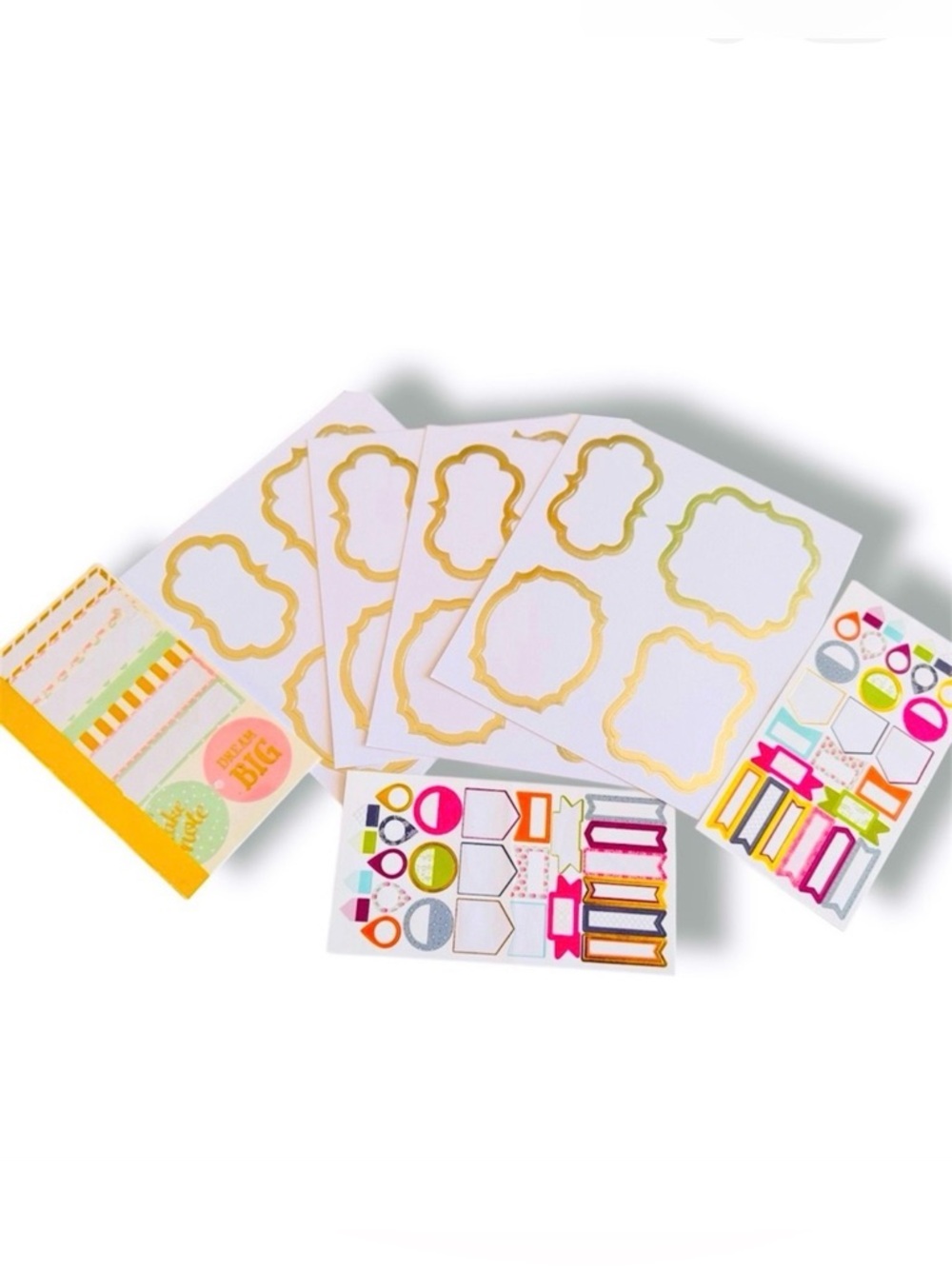 HUGE 100 Pc Set Colorful Office Labels